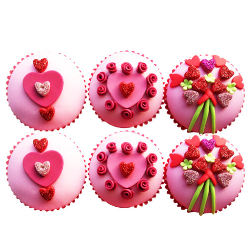 Extravagant Valentine Cupcakes