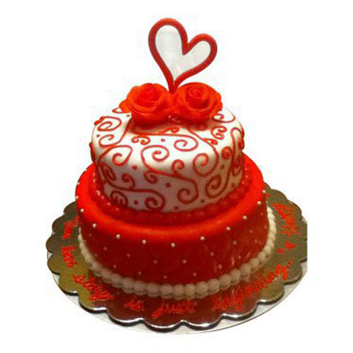 Ultimate Heart Wedding Cake