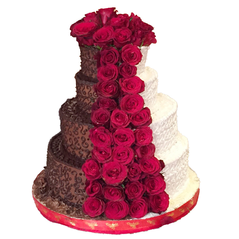 Bridal And Groom Wedding Cake