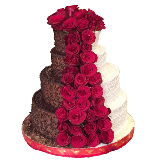 Bridal And Groom Wedding Cake 1000