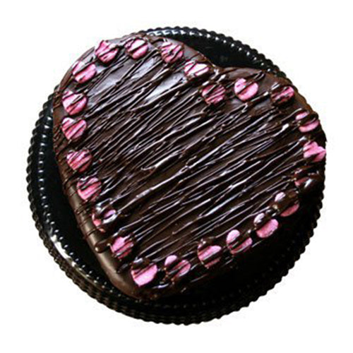 Delicious Chocolate Heart Cake 500