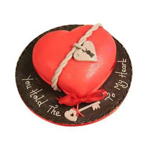 Love Forever Heart Cake 500